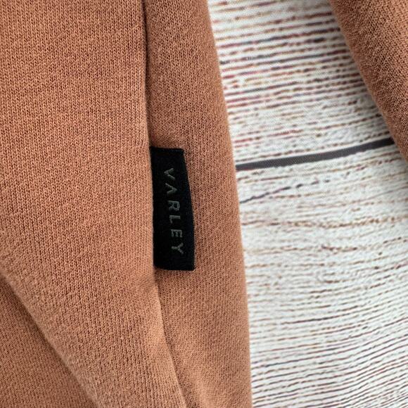 Varley Rowan Sweat Crewneck Sweatshirt Womens Large Brown Fleece - Picture 6 of 14